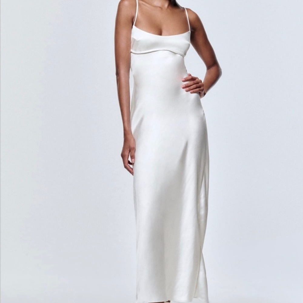 Zara viral silk dress